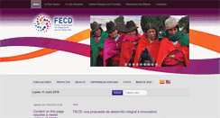 Desktop Screenshot of fecd.org.ec