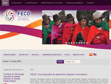 Tablet Screenshot of fecd.org.ec
